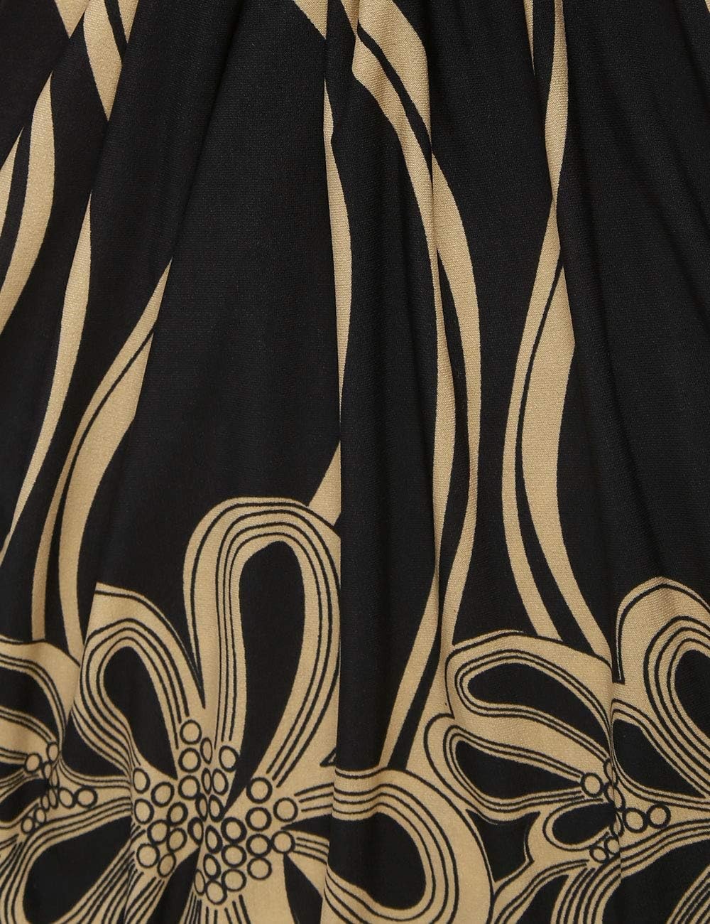image:imageBAISHENGGT Womens VNeck Tunic for Leggings Fit and Flare Long SleeveBlack Yellow Lines