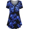Black-blue Floral