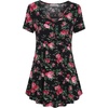 Black-red Floral