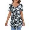 White Blue Floral